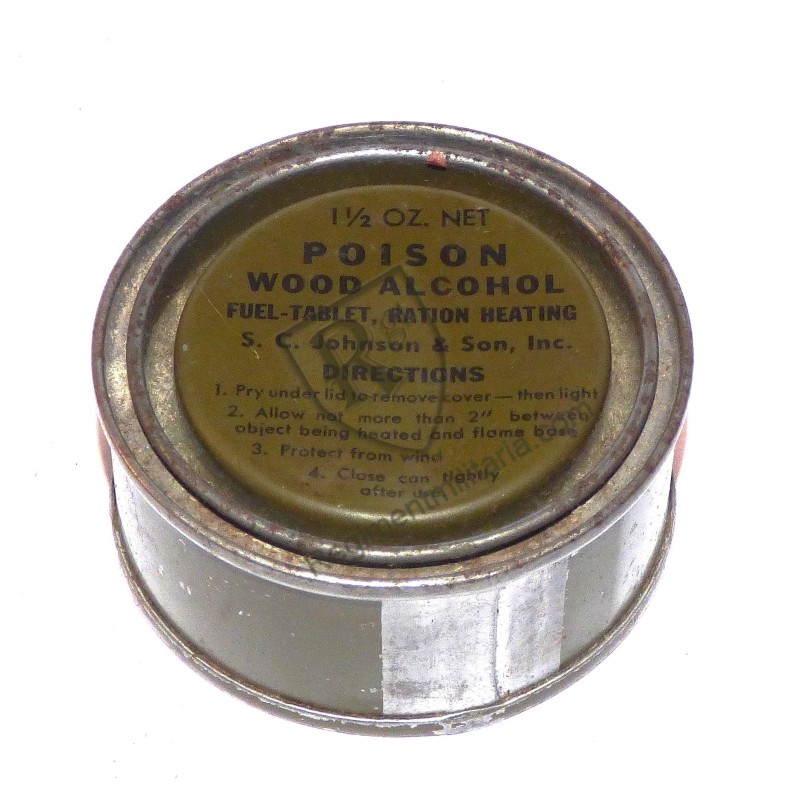 US WWII Wood Alcohol Tin Can