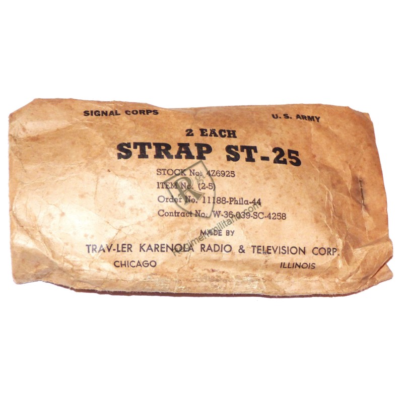Sachet 2 sangles ST-25 US ARMY WW2