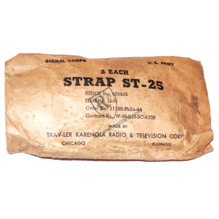 Sachet 2 sangles ST-25 US ARMY WW2