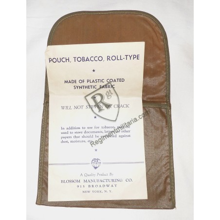 Pochette a tabac avec sa notice US ARMY WW2