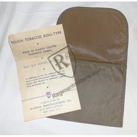 Pochette a tabac avec sa notice US ARMY WW2