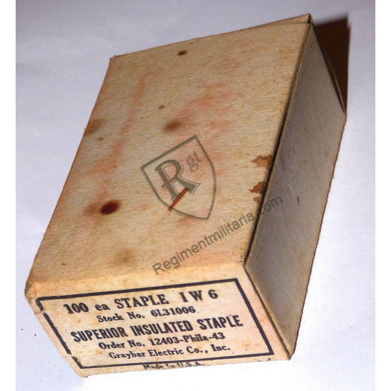 Insulated staple box 1943 -  US ARMY