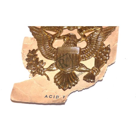 Gold-plated officer's cap eagle US Army WW2