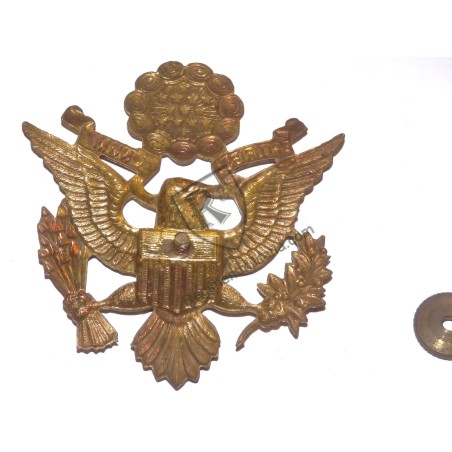 Gold-plated officer's cap eagle US Army WW2