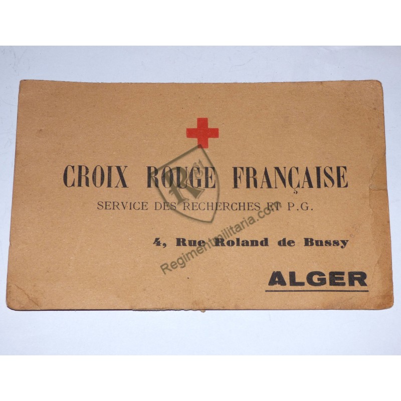 Carte recherche Prisonnier de guerre