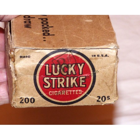 LUCKY STRIKE cigarette carton US ARMY WW2