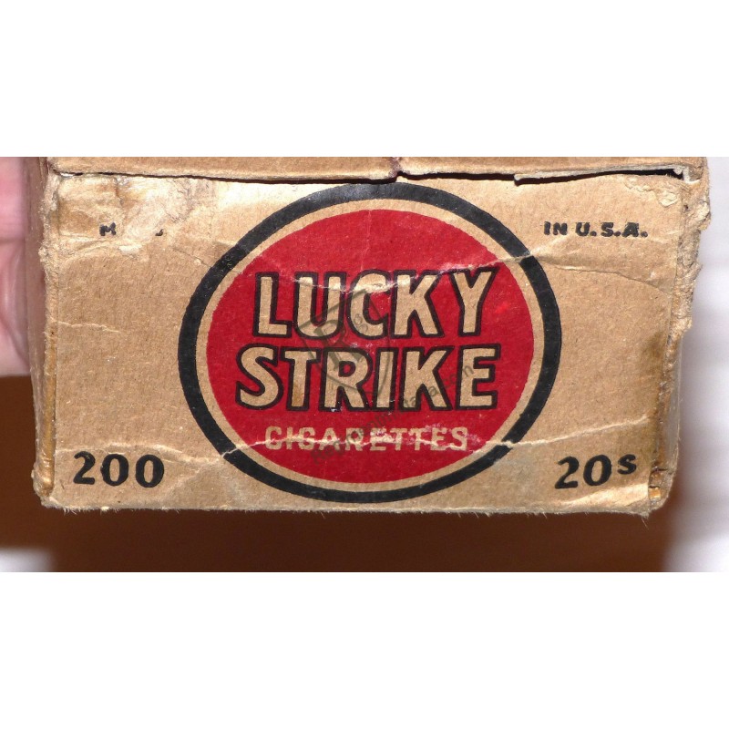 LUCKY STRIKE cigarette carton US ARMY WW2