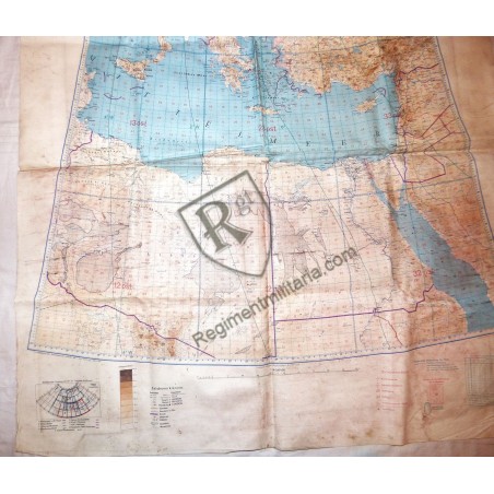 Carte pilote Luftwaffe Afrika korps 1942