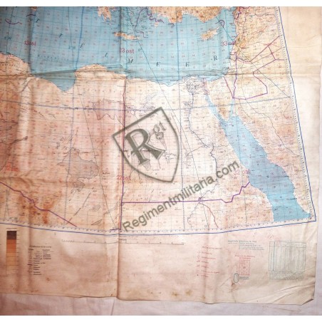 Carte pilote Luftwaffe Afrika korps 1942