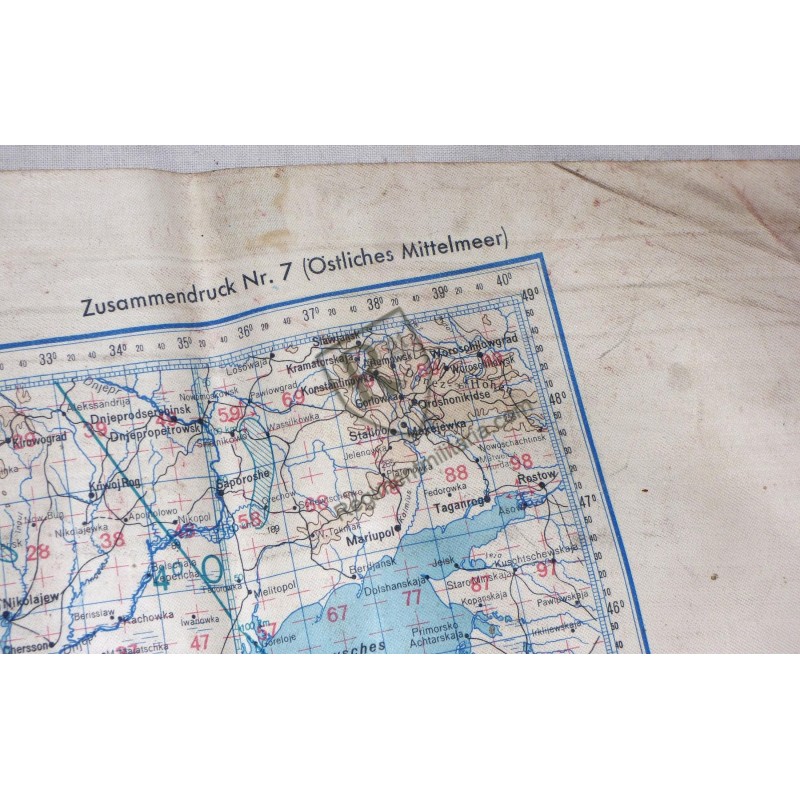 Luftwaffe pilote map Afrika korps 1942