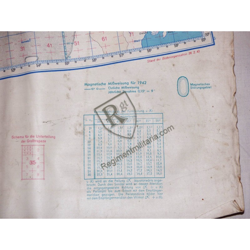 Luftwaffe pilote map Afrika korps 1942