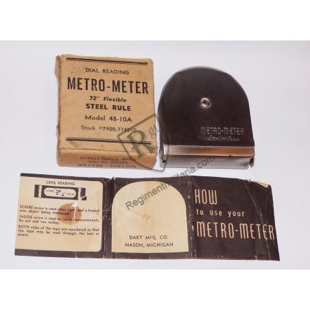 Boxed Metro-meter flexible steel rule US ARMY