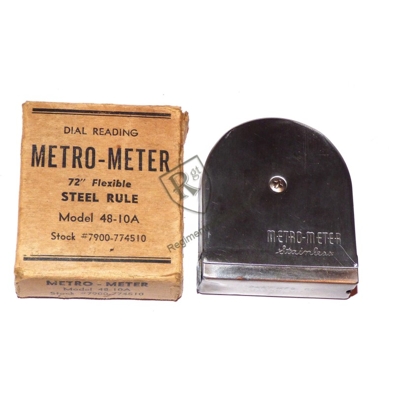 Boxed Metro-meter flexible steel rule US ARMY