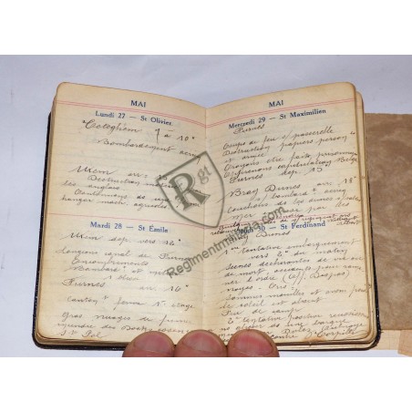 French soldier's diary during the 1940 debacle