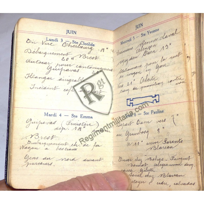 French soldier's diary during the 1940 debacle