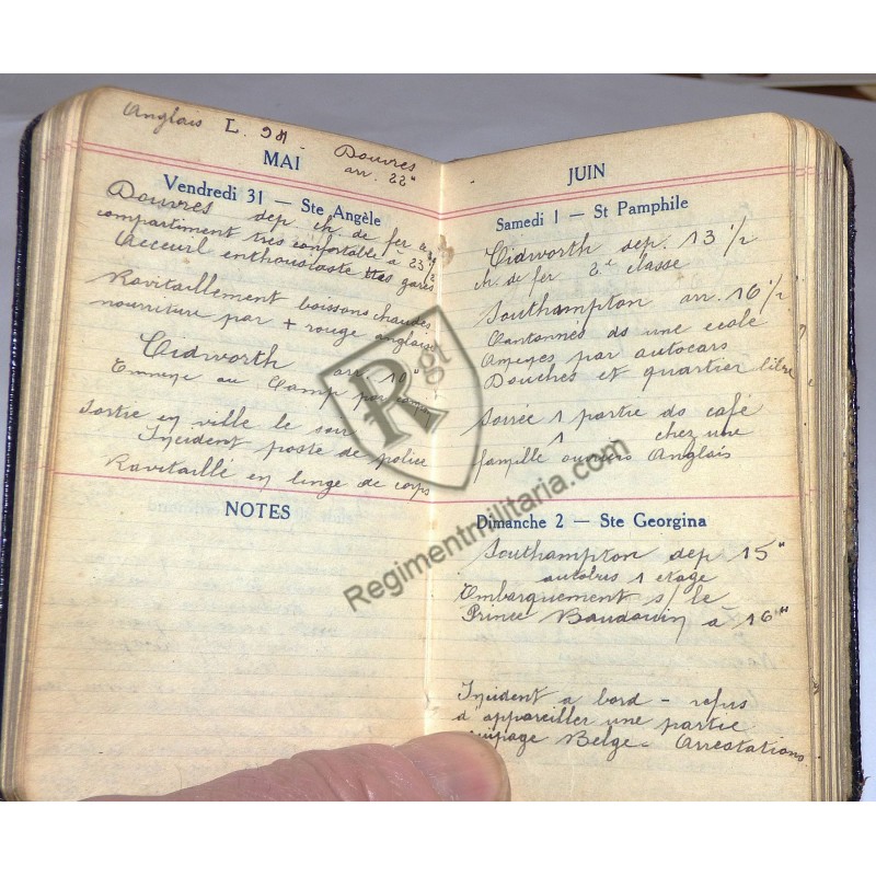 French soldier's diary during the 1940 debacle