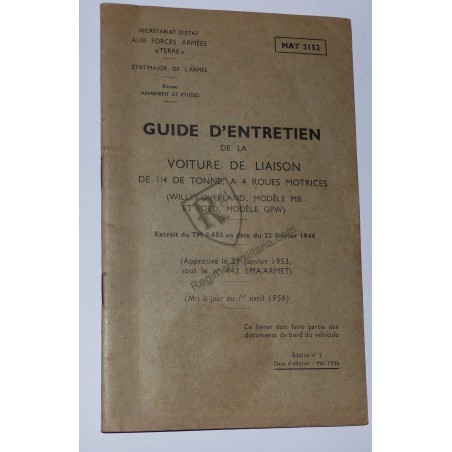 Original JEEP WILLYS logbook