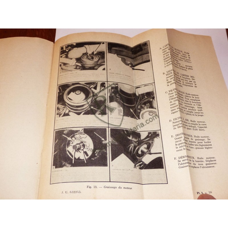 Livret de bord JEEP WILLYS