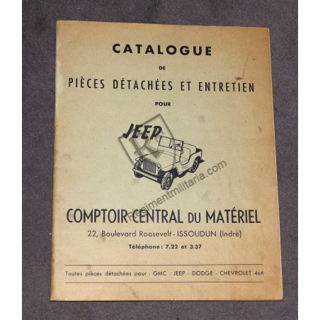 Jeep parts and maintenance catalog 1950s