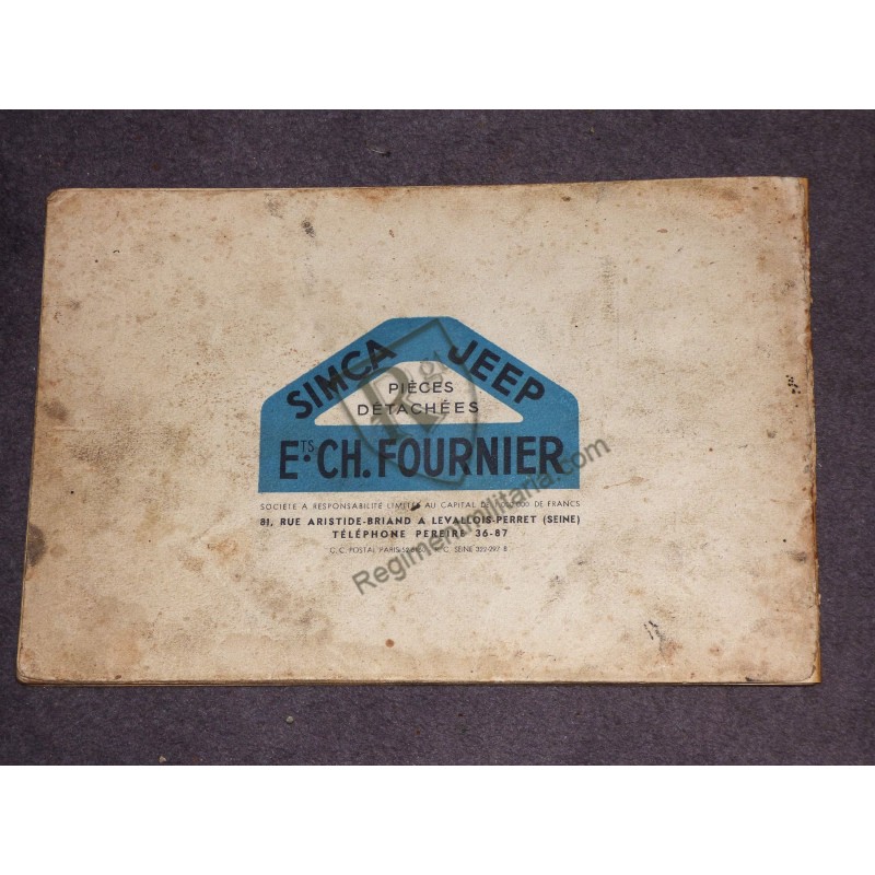 Catalog JEEP Ch FOURNIER 1951