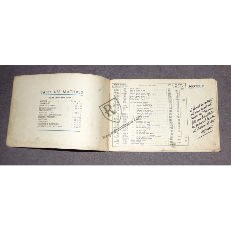 Catalog JEEP Ch FOURNIER 1951