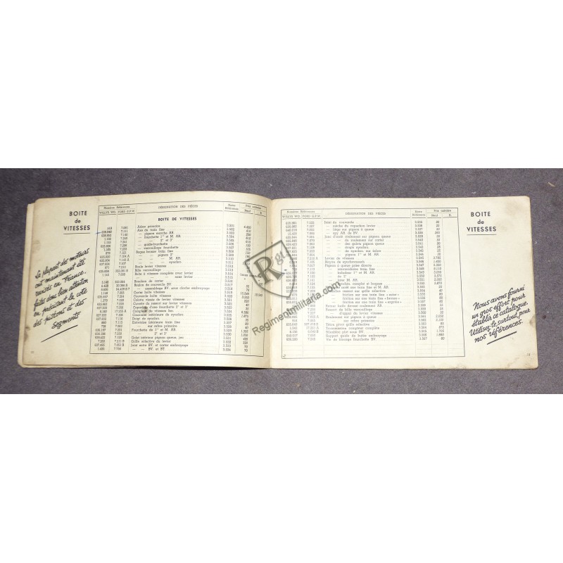 Catalogue JEEP Ch FOURNIER 1951