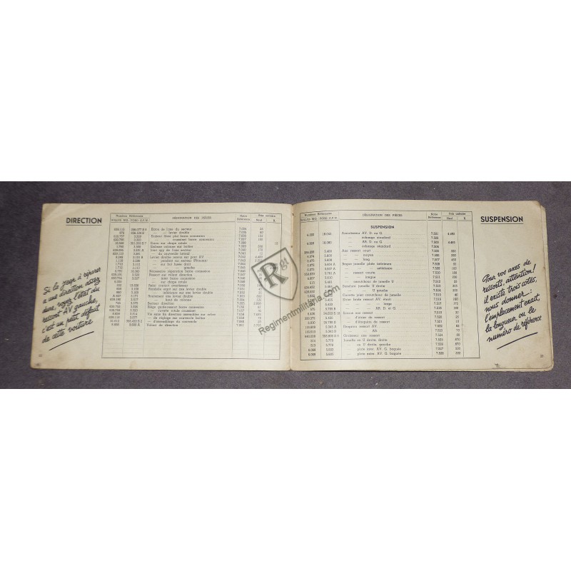 Catalogue JEEP Ch FOURNIER 1951