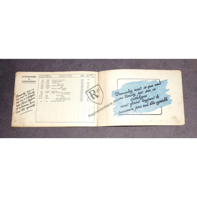 Catalogue JEEP Ch FOURNIER 1951