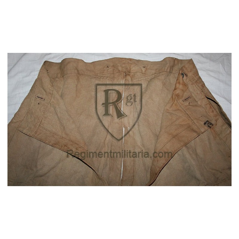 Tank crew light brown overall.