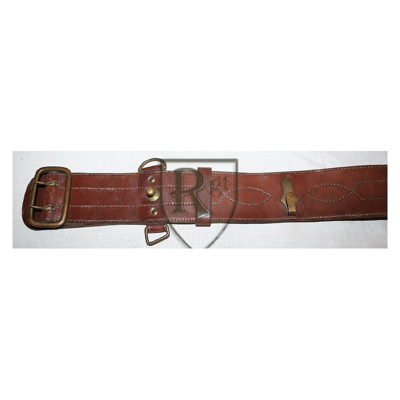 Officer belt brown leather.