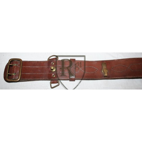 Officer belt brown leather.