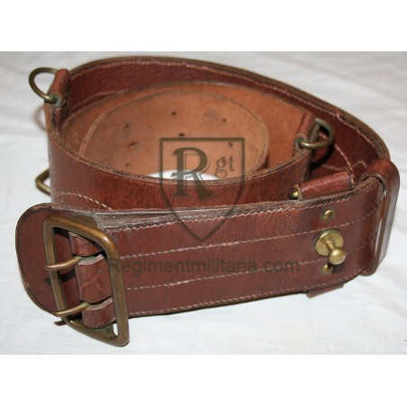 Officer belt brown leather.