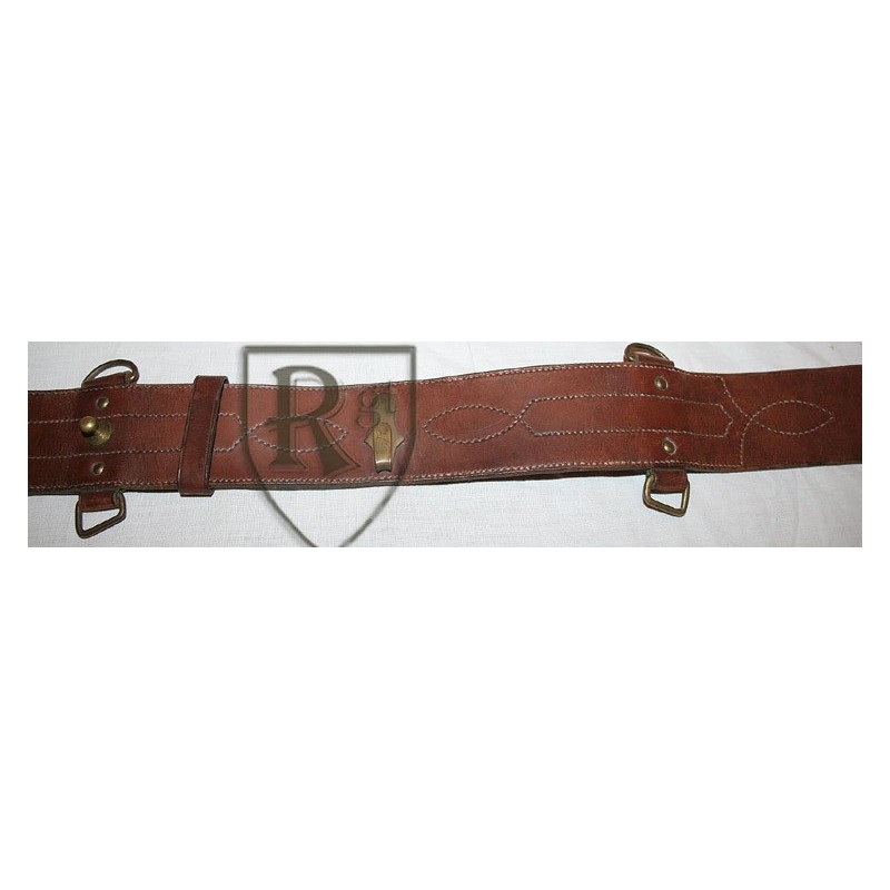 Officer belt brown leather.