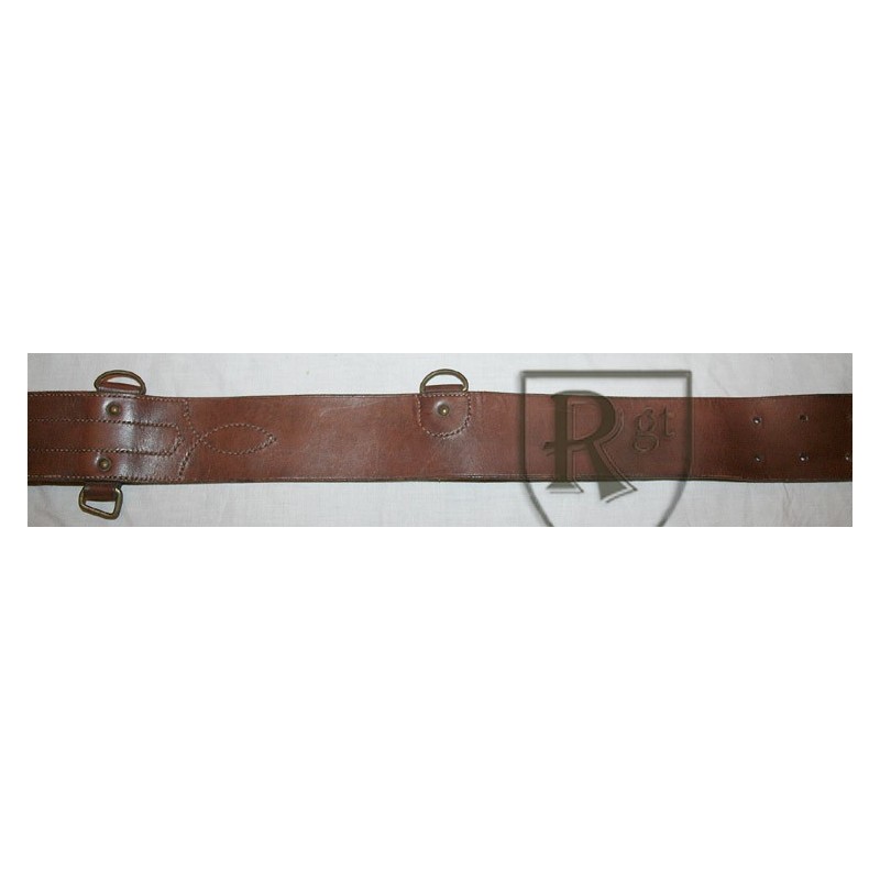 Officer belt brown leather.