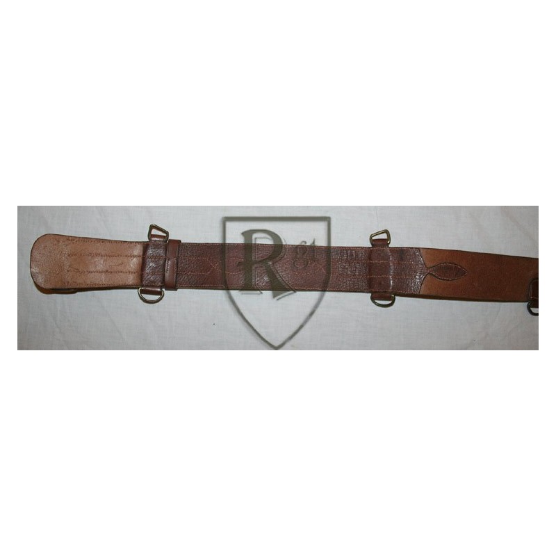 Officer belt brown leather.