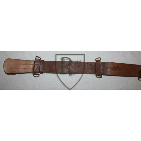 Officer belt brown leather.