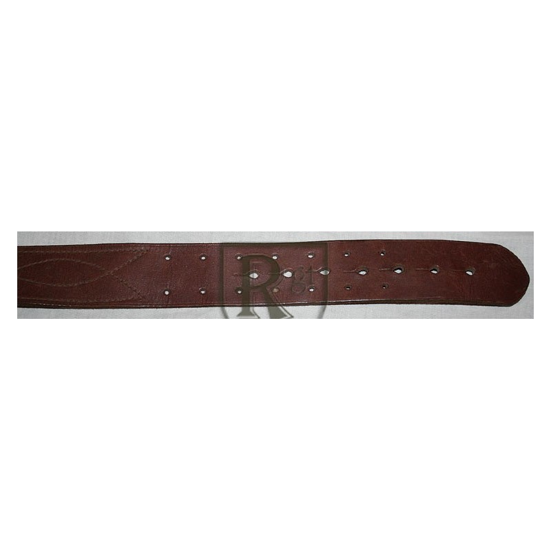 Officer brown leather belt.