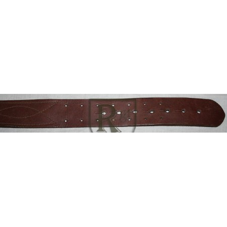 Officer brown leather belt.