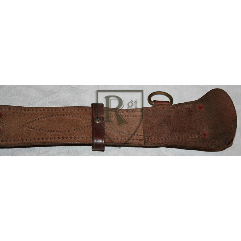 Officer brown leather belt.