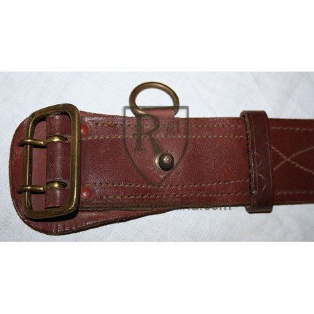 Officer brown leather belt.