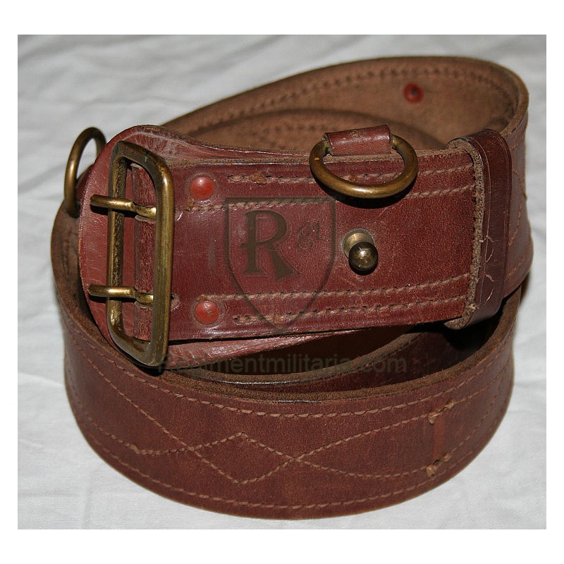 Officer brown leather belt.