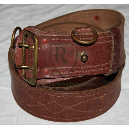 Officer brown leather belt.