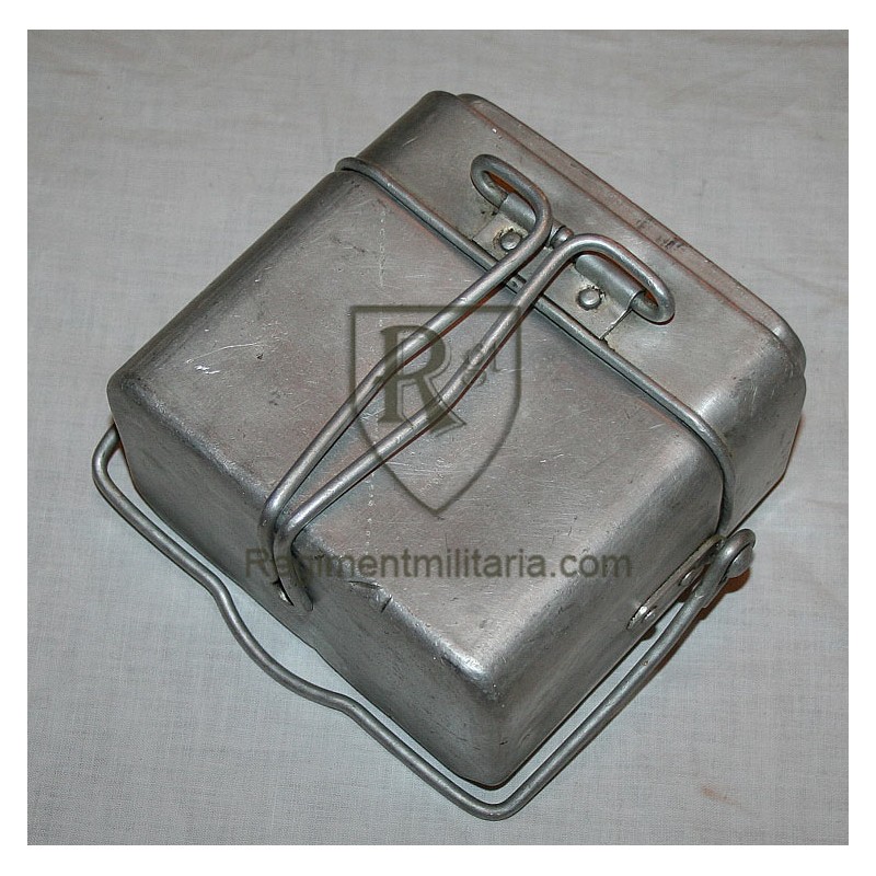 Aluminum mess kit dated 1937.