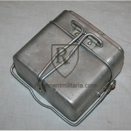 Aluminum mess kit dated 1937.