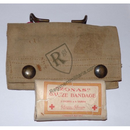 Pochette M-1910 + pansement 1917 US ARMY
