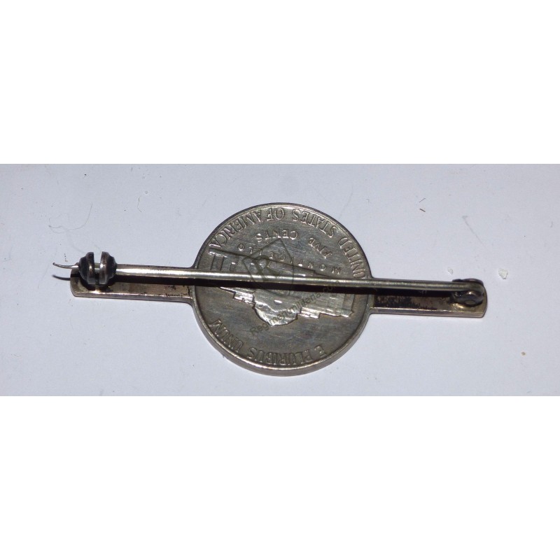 Patriotic  US 1941 five cent brooch