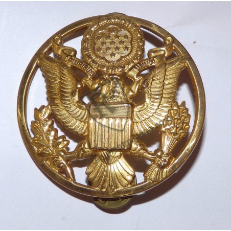 US ARMY WW2 NCO cap badge