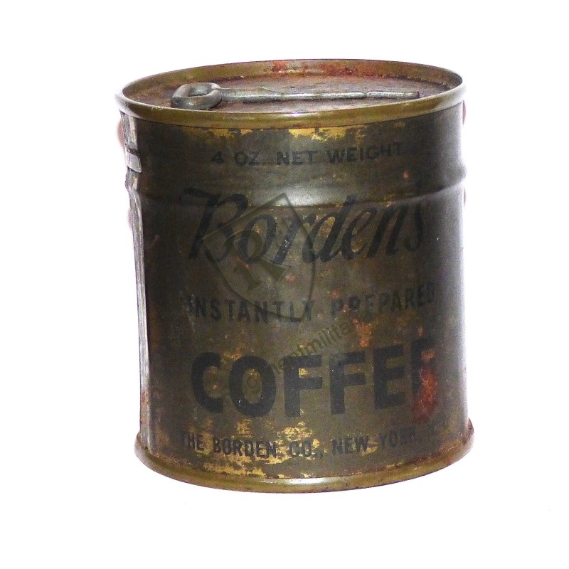 Boite café soluble BORDENS US ARMY