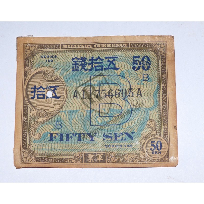 Billet occupation Américaine au Japon