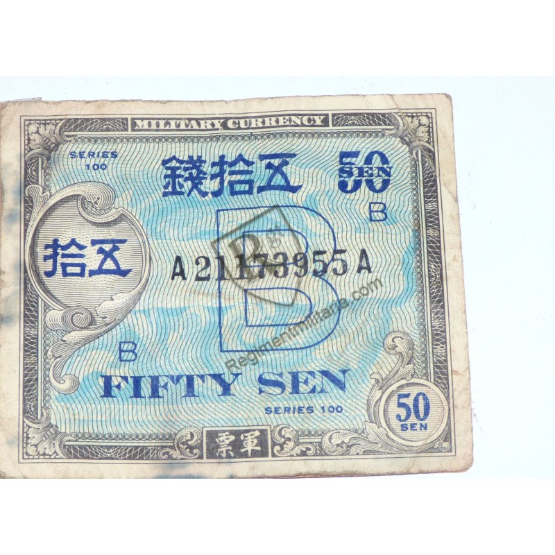 Billet occupation Américaine au Japon